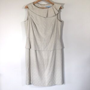 Antonio Melani Linen‎ Blend Jackie O Style Dress
